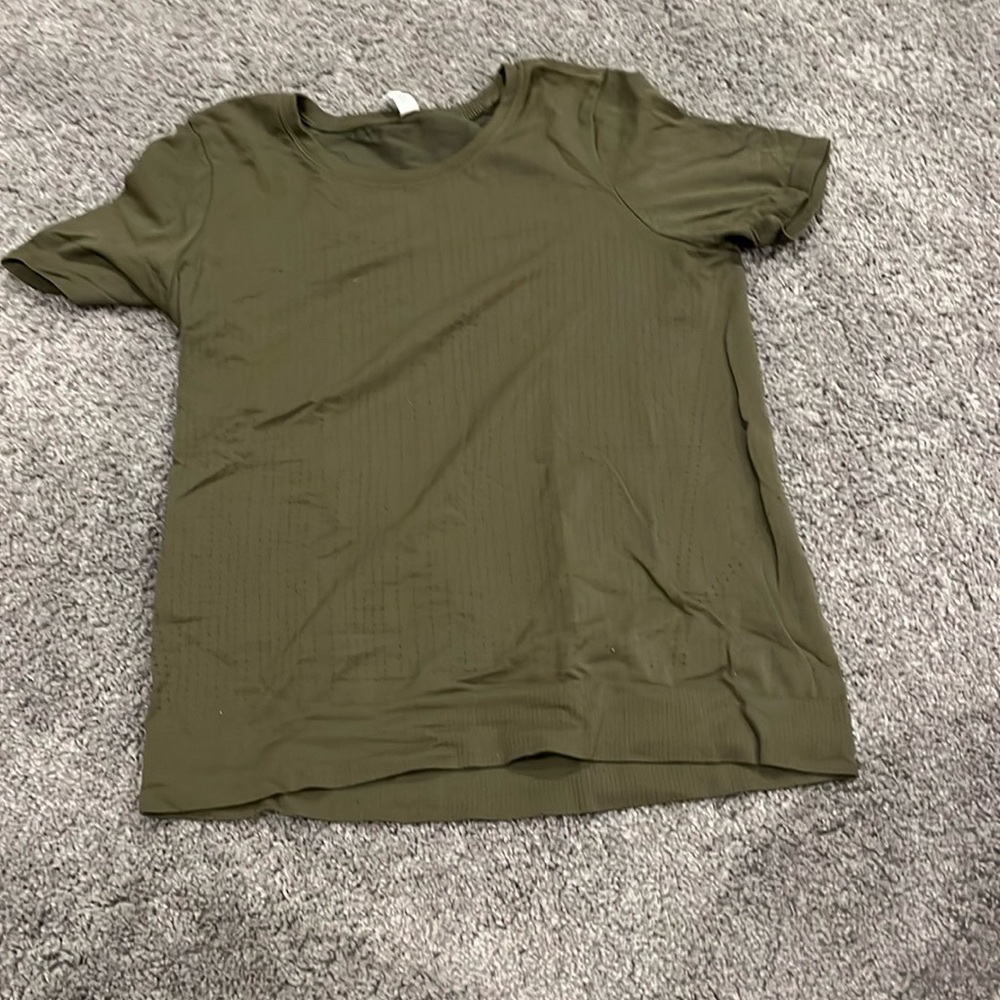 green athleta shirt size small